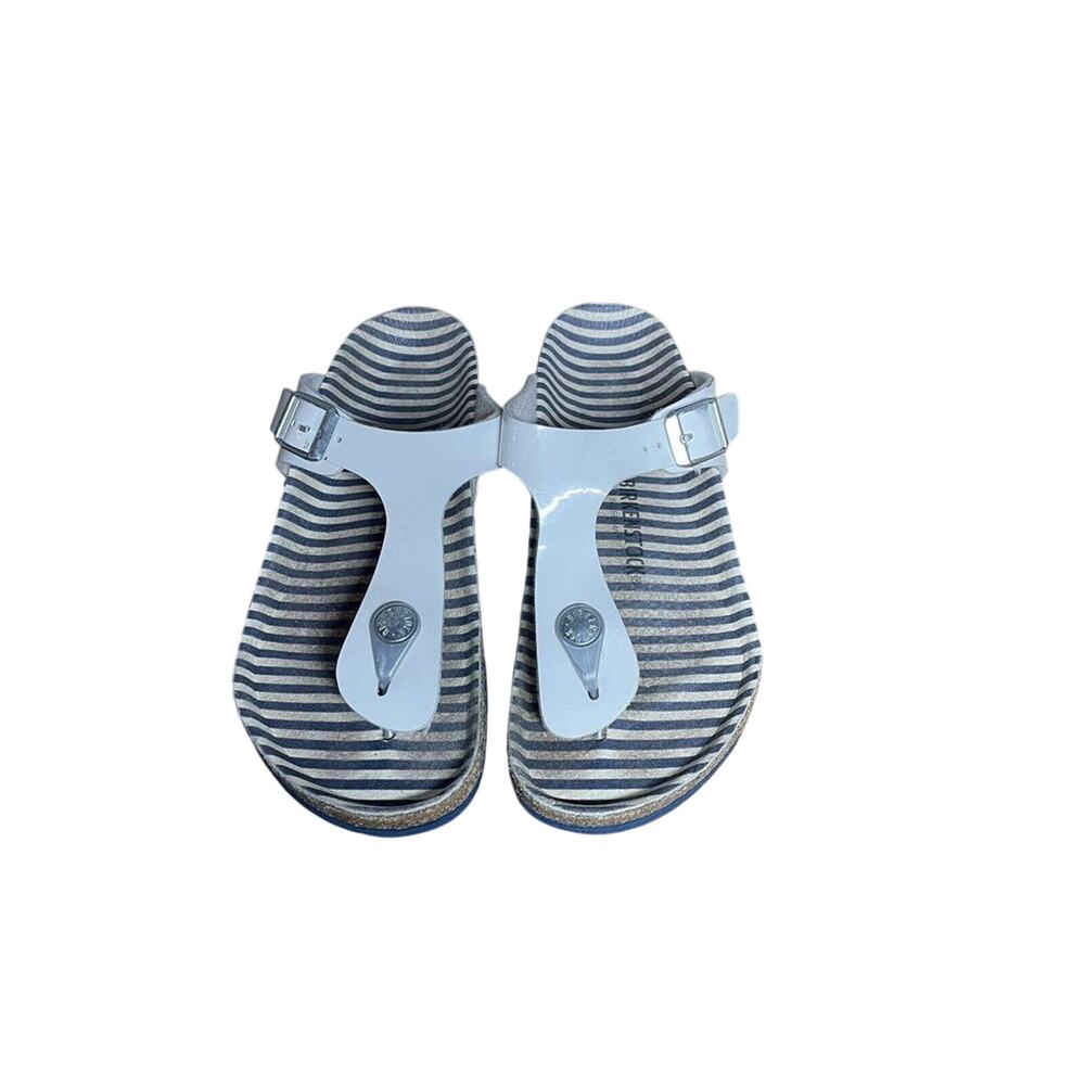 Birkenstock White T strap Sandal's Youth Size 33